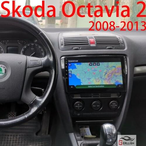 For Skoda Octavia 2 A5 2008-2013 Navigation Android Stereo Auto Autoradio Carplay Car Radio 1 Din Altavoz Bluetooth Speaker Wifi