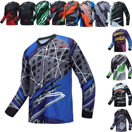 Motocross Jersey MTB Downhill Mountain Jersey Enduro MX Cycling Jersey Mountain Bike DH Maillot Ciclismo Hombre Quick Drying BMX