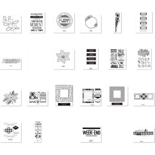 French Clear Silicone Stamp / seal for DIY Scrapbooking / Album Decorative Clear Stamp Sheets A101