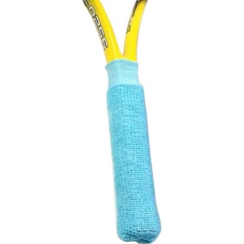 Hot 2 Piece Cotton Towel Sweat Band Tennis / Badminton Grip Tape Thicken Anti-slip Racket Overgrips Racquet Over Grip
