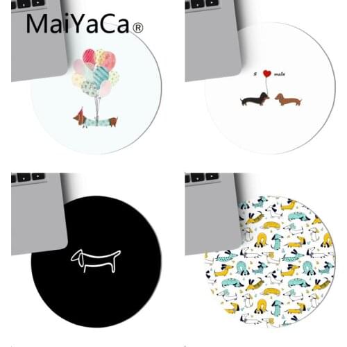 MaiYaCa Animals Dogs Dachshund Keyboard Gaming MousePads gaming Mouse pad For PC Laptop Notebook 20x20cm gamer desk pad