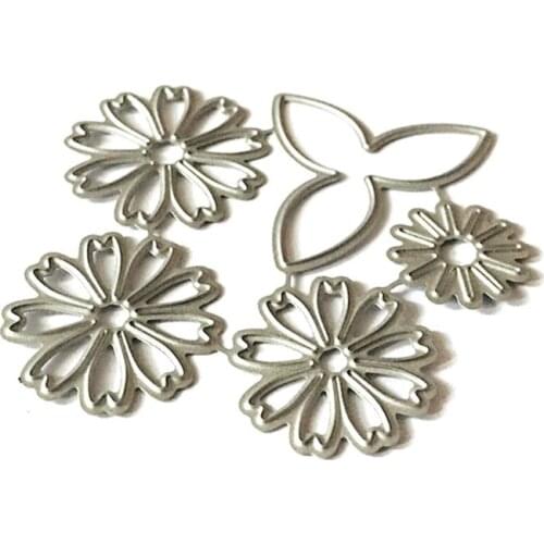 Beautiful Flowers Metal Cutting Dies Stencil Scrapbooking DIY Album Stamp Paper 95AA