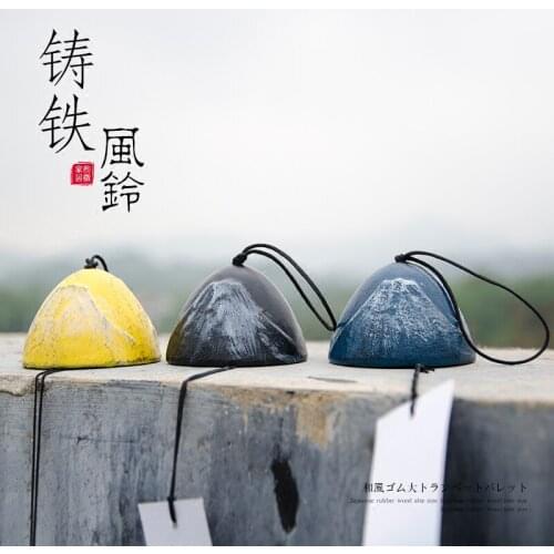 Hot Selling Newest Japan Mountain and Wind Cast Iron Wind Bell Japanese Sound Clear Southern Metal Hanging Iron Temple Blessing