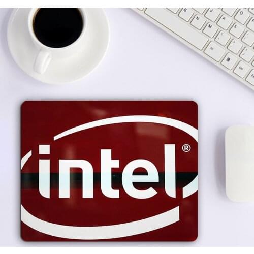 Small Mouse Pad With Brands Logo of Intel Gamer Keyboard Pc Accessories Gaming Desk For Office Computer Table Mousepad Speed