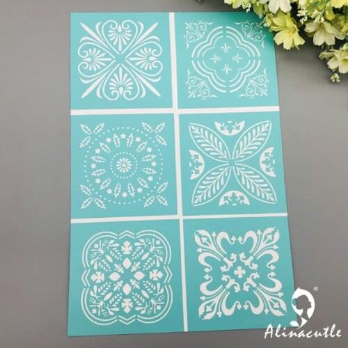Reusable Plantillas Adhesivas Stencils Adhesive Layering Stencils for Creating Pattern Effects Pillow T-Shirt Handbags
