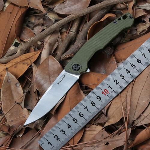 Nimo knives PROLETARLAN Flipper folding knife 9Cr18mov Blade ball bearings G10 handle outdoor Camp survival Knives EDC tools