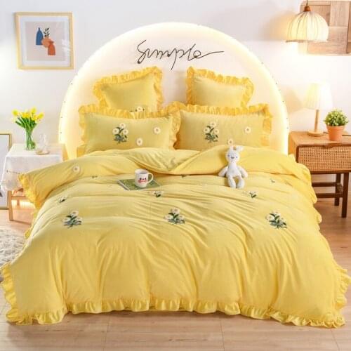 Plain Color Thicken Flannel Winter Warm Bedding Set Velvet Duvet Cover Bed Sheet Pillowcases Home Textile Bedding Linens Set