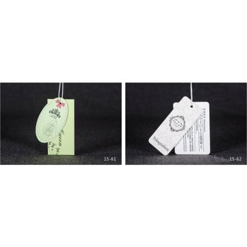 OEM custom logo brand garment clothing printed paper price hang tag for clothing clothes print swing luggage label tag JYYJ108