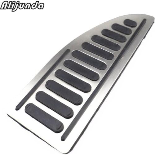 Fit For Ford Focus Mk2 Mk3 Escape Kuga c-Max s-Max Mondeo Mk4 Fiesta Mk7 Chrome Footrest Pedal Cover Foot Rest Pad Trim Refit