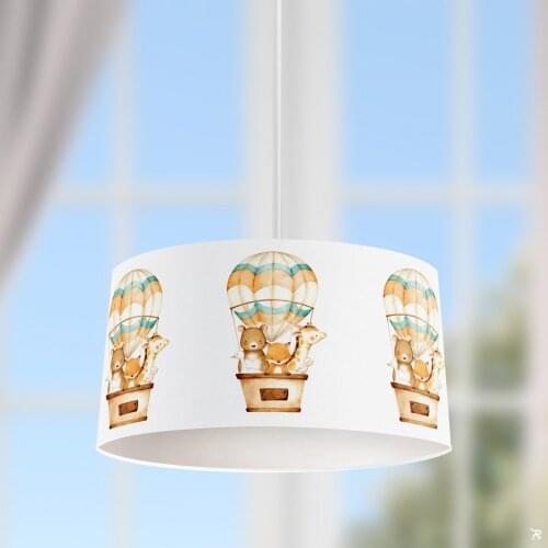 Adventurous Friends Boy Printing Patterned Kids Baby Room Bedroom Light Pendant Lamp Chandelier