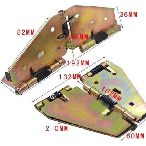 Spring cross hinge folding table flap hinge x4