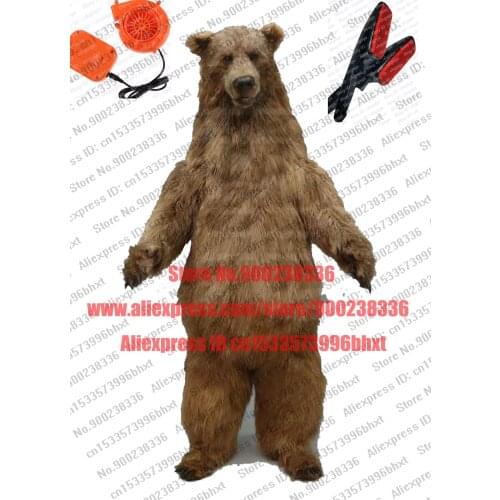 3-D Eyes Fursuit Fullsuit RUSSIAN BROWN BEAR grizzly bear Costumes Full Furry Suit Furries Anime Digitigrade Bent Legs