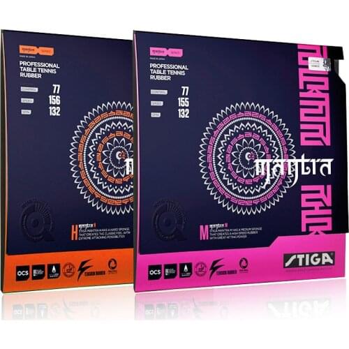 STIGA MANTRA M / H (2017 New) Table Tennis Rubber (Made in Japan) Pips-in Ping Pong With Sponge