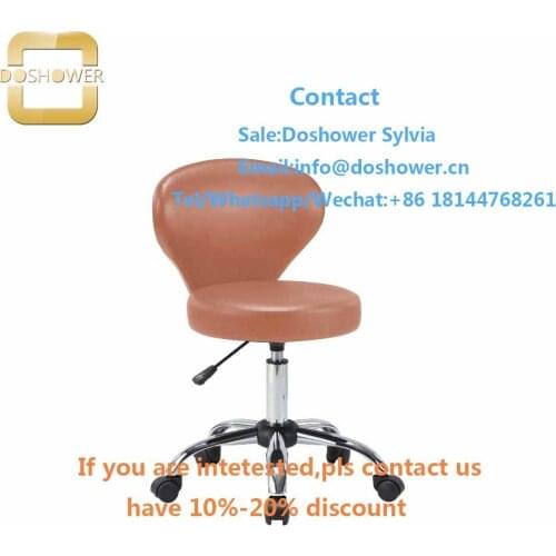 Nail chair stool with adjustable salon stool for foot stool pedicure
