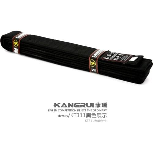 Good quality cotton Taekwondo belts black Red Green Yellow belt Karate Judo Belt karate 10 Levels professional TKD belts 250cm