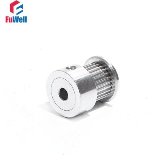 Toothed Pulley S2M-18T Aluminum Alloy S2M 18Teeth Timing Belt Pulley 7mm/11mm Belt Width 4/5/6mm Bore Transmission Gear Wheel