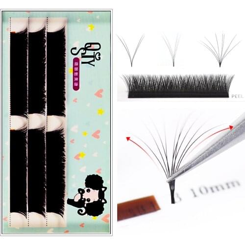 V Type Eyelash Natural Long Individual Cluster Eyelash Extension Professional 3D Mink False Eyelashes Makeup Faux Soft Eye Lash