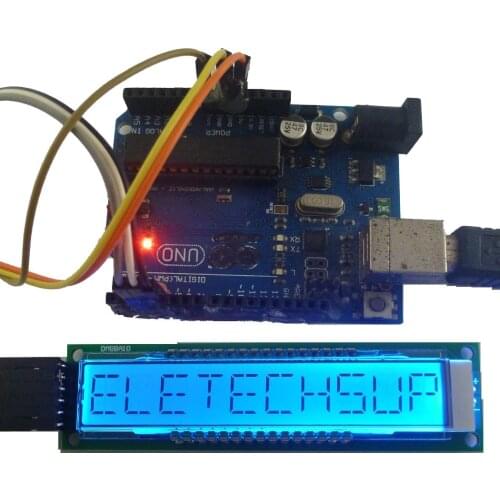10 bit 16-Seg SPI LED Display Serial LCD UNO MEGA2560 with Arduino example SKETCH