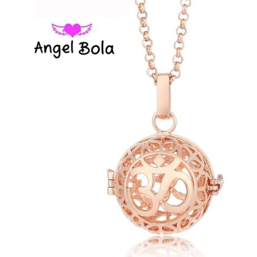 Angel Bola 22.5mm 10pcs/Wholesale 3D Design Letter Metal Engelsrufer Cage Pendants Sound Ball Pregnant Necklaces Jewelry L033