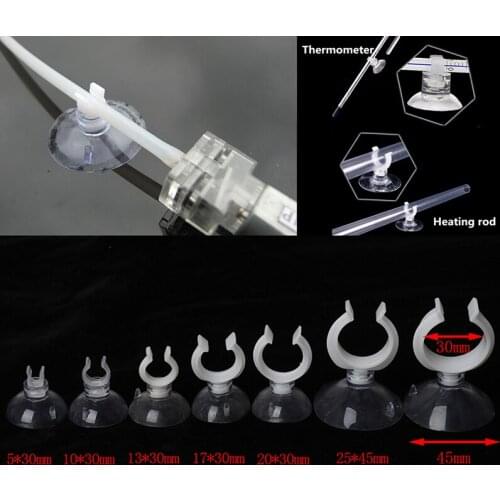 10Pcs Rubber Aquarium Fish Tank Suction Cup Sucker Holders For Air Line Tube Hose Pump