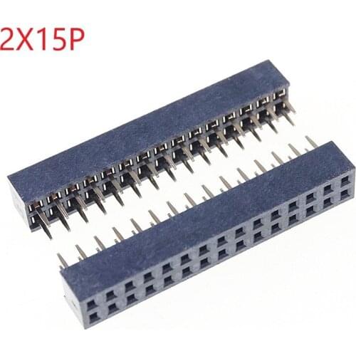 20pcs 2x15P 30 Pin 2.00 mm Female Header Pin Headers dual row Straight Through Hole Insulator height 4.30mm Rohs