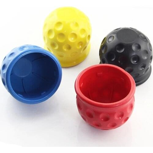 4 Colors 50mm Universal 50MM Tow Bar Ball Cover Cap Trailer Ball Cover Tow Bar Cap Hitch Trailer Towball Protect Car Accessories
