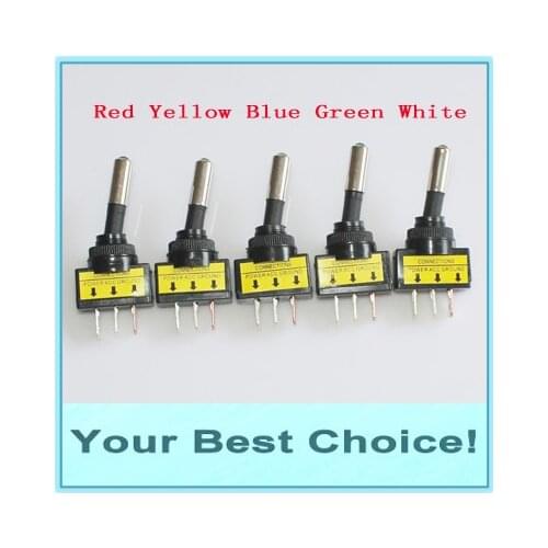 5pcs/Lot DC12V 20A LED Illuminated Car Rocker Toggle Switch
