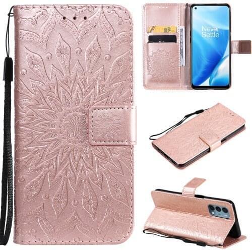 10pcs/lot Sun Flower Wallet Flip PU Leather Phone Case Cover for Oneplus Nord N200/Nord CE 5G/N10/N100 5G Stand Holder Card