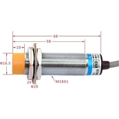 DC 6-36V 300mA 18mm Dia Detecting Distance 8mm LJ18A3-8-Z/BY PNP NO Inductive Proximity Switch Sensor