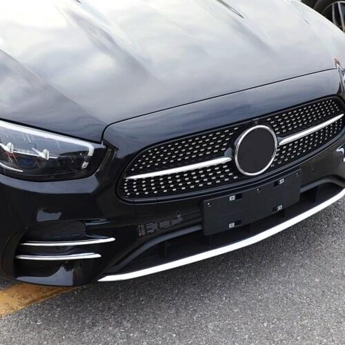 Car Styling Front Fog Lamp Decoration Strips Trim Cover Suitable for Mercedes-Benz E-Class W213 2121 Car Decoration Accessories