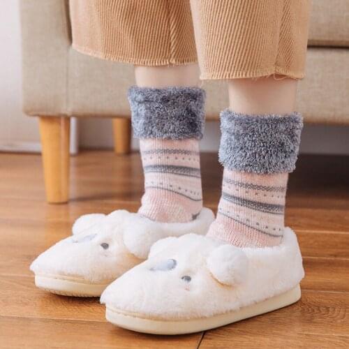 Long Tube Cotton Socks Winter Plus Velvet Super Thick Warmth Snow Mink Fur Home Indoor Sleeping Outdoor Warm Foot Accessories