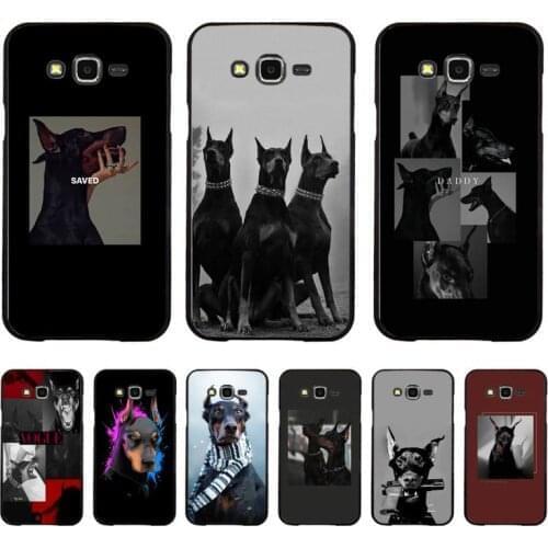 FHNBLJ Animal Doberman dog Phone Case for Samsung Galaxy S5 S6 active S6edge S7 S7edge S8 S9 S10 S10E S20 Plus