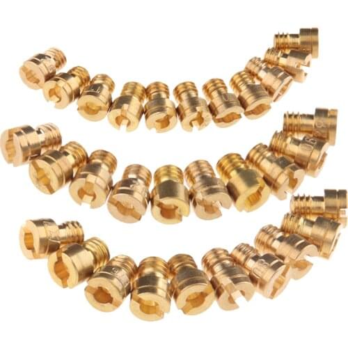 10Pcs Carburetor Injectors Nozzles Main Jet 72 74 75 76 78 80 82 85 87 88 Fits for Keihin CVK Carb
