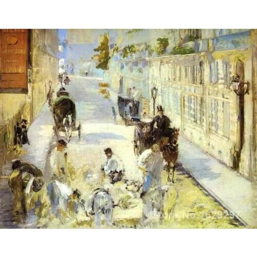 The road menders Rue de Berne Edouard Manet painting for sale Hand painted High quality