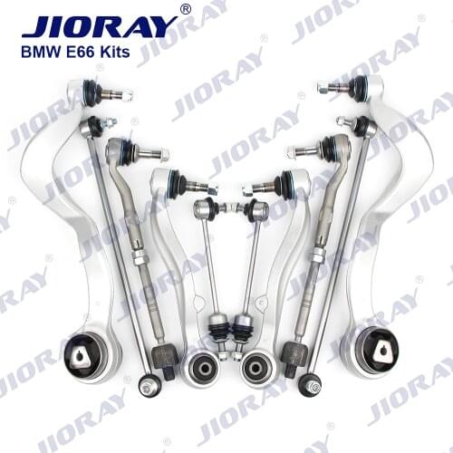 JIORAY Control Arm Ball Joint Stabilizer Link Tie Rod End Assembly Kits For BMW 7 Series E65 E66 E67 730Li 735i 740d 740Li 745Li