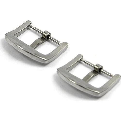 5pcs/set Watch Buckle Metal Stainless Steel Polished Brushed Watchband Strap Buckles Clasp Accessories 18mm 20mm 22mm 24mm 26mm