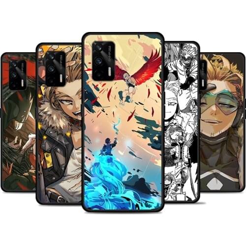 BNHA Hawks Coat Anime For Realme 8 GT Neo Flash Edition Explorer Master Q3 Pro Narzo30 C21 C20 C11 C20A C21Y Phone Case
