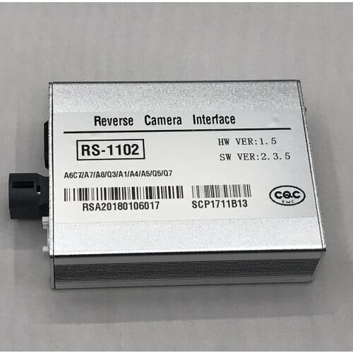 Plug and Play InCar Rear Camera Multimedia Interface For 2015 Audi A4 B8 3G MMI With Parking Guidelines