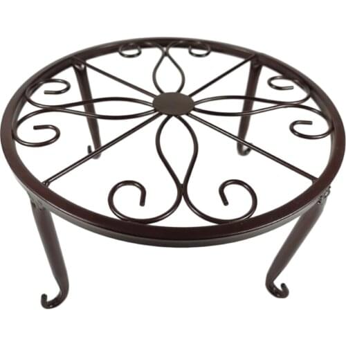 Flower Stand Strong Living Room For Patio Garden Heavy Duty Single Layer Corner Balcony And Bedroom Iron Durable Planter Holder