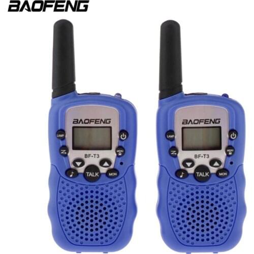 2pcs Wholesale Children Mini Kids UHF Walkie Talkie BF-T3 Baofeng FRS Two Way Radio Comunicador T3 Handy Talkie Hf Transceiver