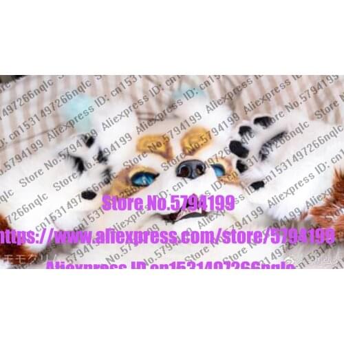 Customized Available REAL PHOTO dx0131 head CAT full sets husky dog Suit fursuit Costume fox Party Carnival Gift