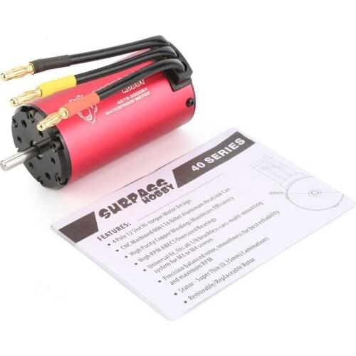 SURPASS HOBBY KK 4076 2000KV Sensorless Brushless Motor 2S 3S 4S For 1:8 RC Drift Racing Car Waterproof Sensorless Truck Part