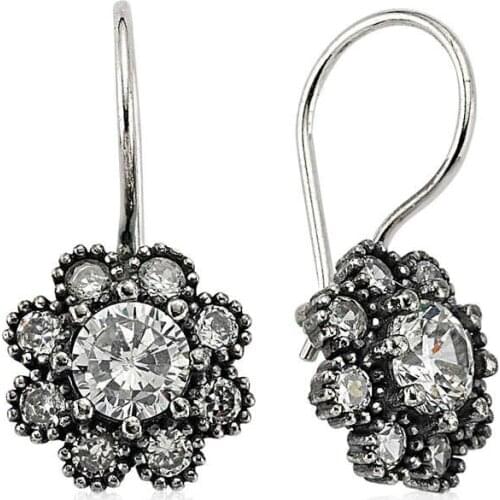 Tevuli 925 Sterling Silver Flower Earrings