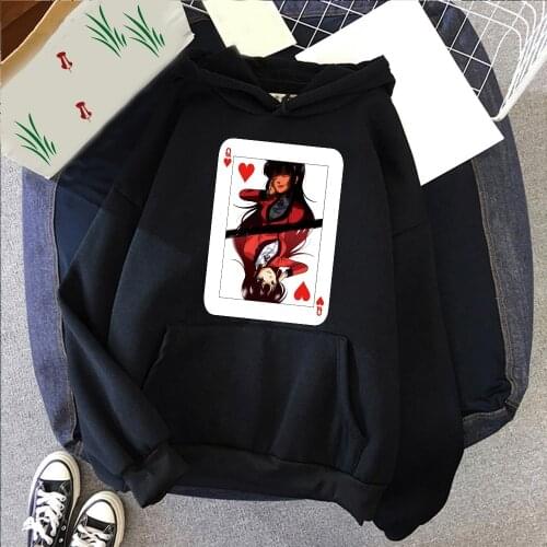 Harajuku Hoodie Kakegurui Yumeko Jabami Printed Long Sleeve Hoodies Streetswear Hoody Sweatshirt Unisex