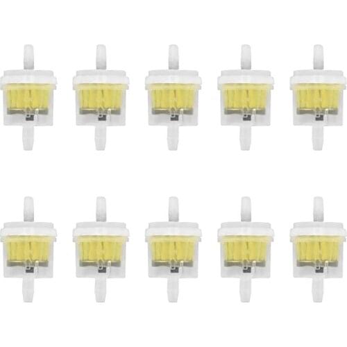 10 Pack Universal Moto Gasoline Filter Gas Inline Fuel Filters With Magnet Easy To Use And Install For ATV Motorcycle