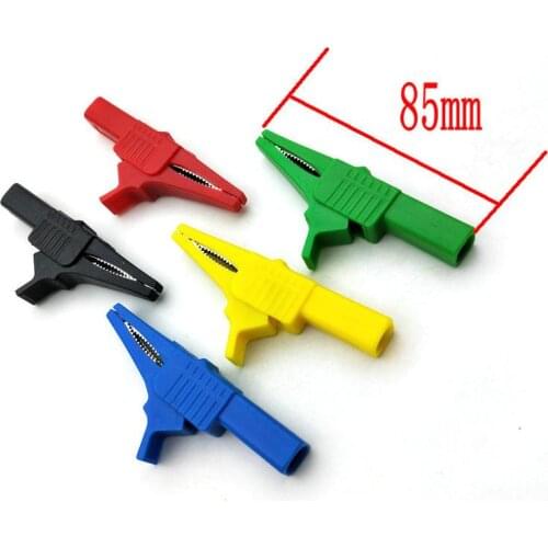 50PCS NEW 32A 1000V Copper Alligator clip FOR 4mm BANANA PLUG test probe