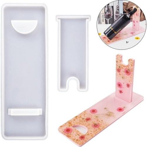 1pc Rack Mould Red Wine Shelf Silicone Mould Crystal Epoxy Resin Molds Craft DIY Home Decoratins Ornaments