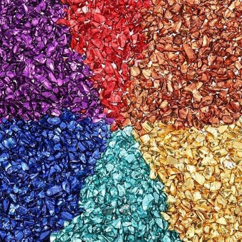 20g/Lot 2-4mm Glass Metal Stone Filler For DIY Table Decoration Cake Fruit Coaster Filling Decorative Crystal Epoxy Resin Molds