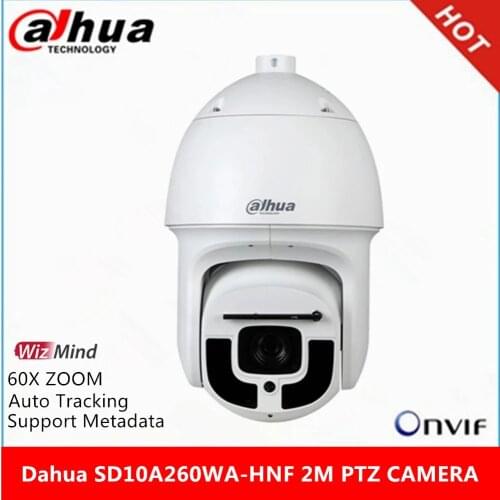 Dahua SD10A260WA-HNF 2M Starlight IR450m 60X Auto zoom lens Auto-tracking Support metadata WizMind AI PTZ Network IP Camera