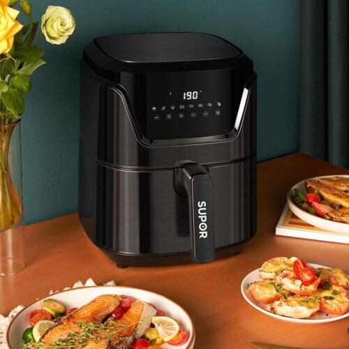 SUPOR 220V Electric Air Fryer Home 4.5L Electric Food Air Fryer Steaming Oven Meat Chicken French Fries Frying Machine